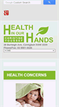 Mobile Screenshot of healthinourhands.com.au