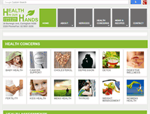 Tablet Screenshot of healthinourhands.com.au
